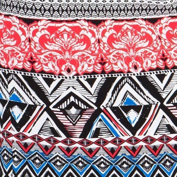 NWT MARIO SERRANI ITALY Women's shift dress, black/white pattern Sz 8 - Picture 3 of 6